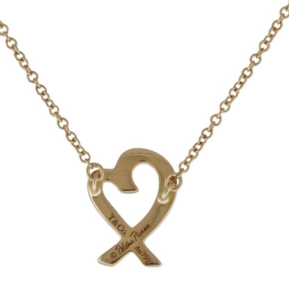 Tiffany Loving Heart Necklace 18K Gold Women's TIFFANY&Co. BRJ09000000051066 - Picture 3 of 8